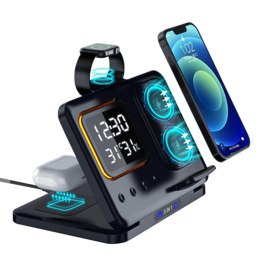 5-in-1 Wireless Charging Stand 15W Fast Charger for iPhone